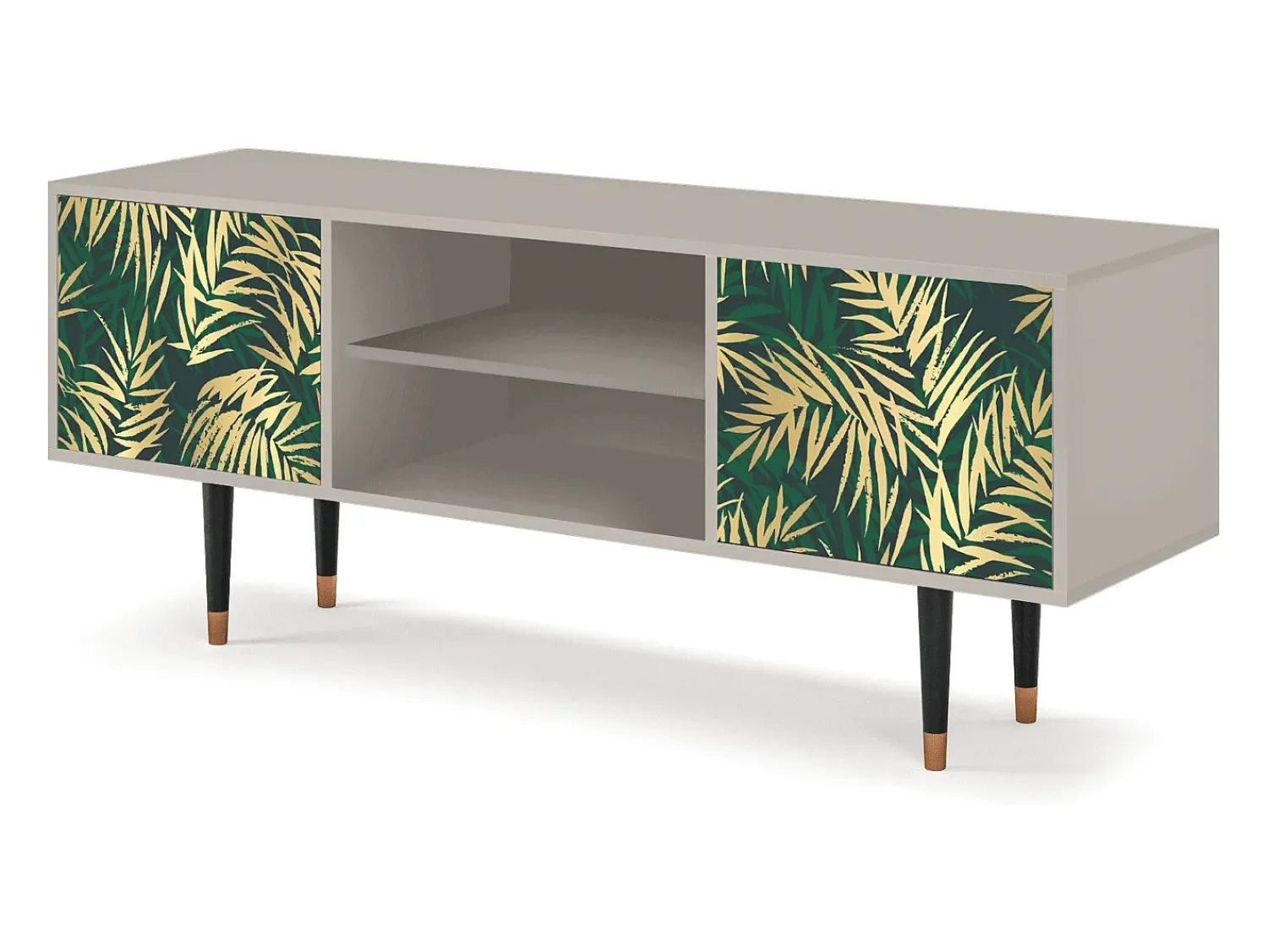 Clearance Mueble de TV - 170х69х48 cm - T2 - Sunny Palm Tree, Areia Bege