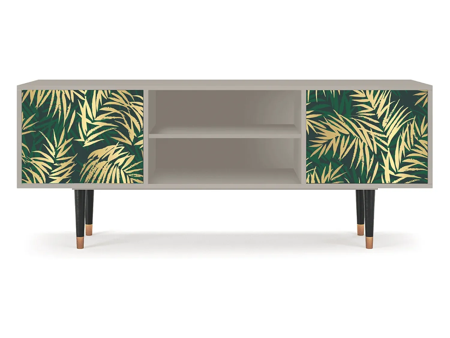 Clearance Mueble de TV - 170х69х48 cm - T2 - Sunny Palm Tree, Areia Bege