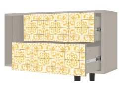 Mueble de TV - 170х69х48 cm - T1 - Sunshiny Tile, Areia^ Móvel De Tv