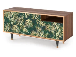 Mueble de TV - 125х56х41 cm - T7 - Sunny Palm Tree, Nogueira^ Móvel De Tv