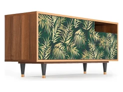 Mueble de TV - 125х56х41 cm - T7 - Sunny Palm Tree, Nogueira^ Móvel De Tv