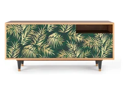Mueble de TV - 125х56х41 cm - T7 - Sunny Palm Tree, Nogueira^ Móvel De Tv