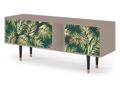 Móvel De Tv* Mueble de TV - 170х69х48 cm - T1 - Sunny Palm Tree, Latte Bege