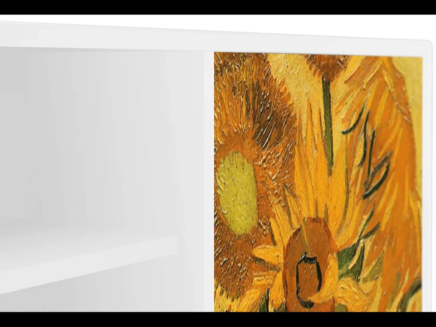 Móvel De Tv| Mueble de TV - 170х69х48 cm - T2 - Sunflowers, Branco Bege