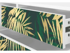 Móvel De Tv| Mueble de TV - 170х59х48 cm - T4 - Sunny Palm Tree, Branco Bege