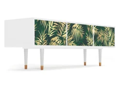 Móvel De Tv| Mueble de TV - 170х59х48 cm - T4 - Sunny Palm Tree, Branco Bege