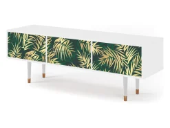 Móvel De Tv| Mueble de TV - 170х59х48 cm - T4 - Sunny Palm Tree, Branco Bege