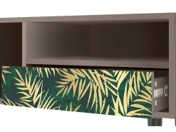 Mueble de TV - 115х59х48 cm - T3 - Sunny Palm Tree, Latte^ Móvel De Tv