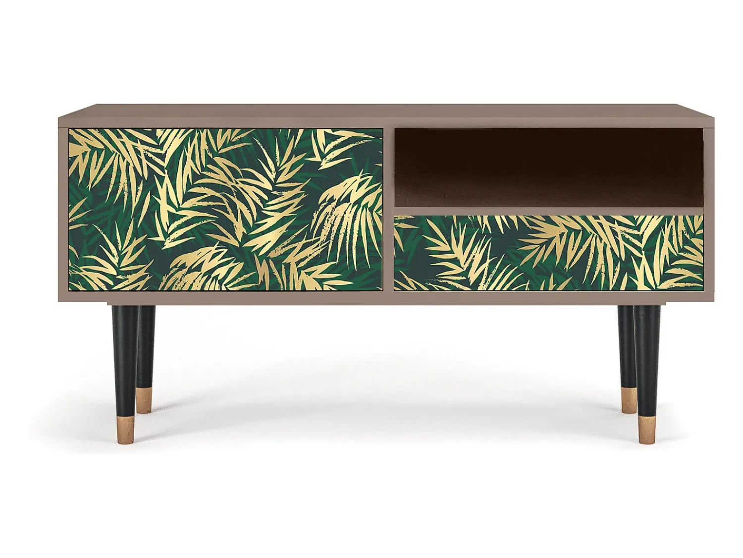 Mueble de TV - 115х59х48 cm - T3 - Sunny Palm Tree, Latte^ Móvel De Tv