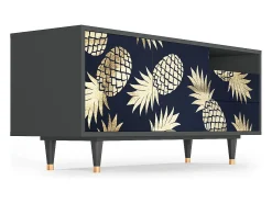 New Mueble de TV - 125х56х41 cm - T7 - Sunny Pineaple, Antracite Cinza antracite