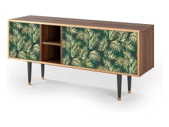 Móvel De Tv* Mueble de TV - 150х69х41 cm - T5 - Sunny Palm Tree, Nogueira Castanho
