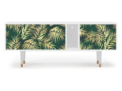 Móvel De Tv| Mueble de TV - 170х69х48 cm - T1 - Sunny Palm Tree, Branco Bege