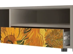 Clearance Mueble de TV - 115х59х48 cm - T3 - Sunflowers, Areia Bege