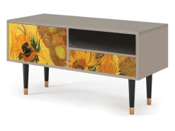 Clearance Mueble de TV - 115х59х48 cm - T3 - Sunflowers, Areia Bege