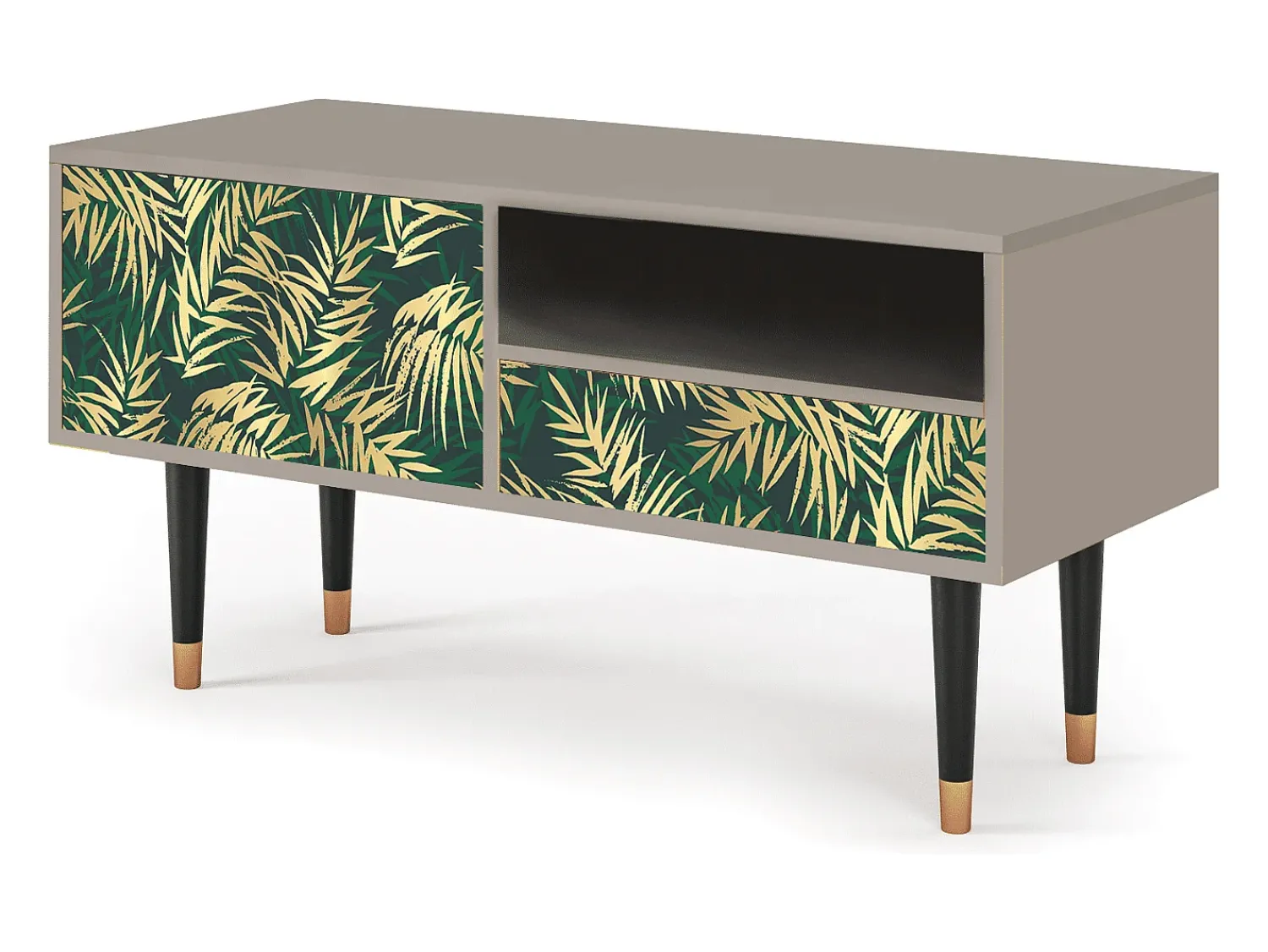 Mueble de TV - 115х59х48 cm - T3 - Sunny Palm Tree, Areia^ Móvel De Tv
