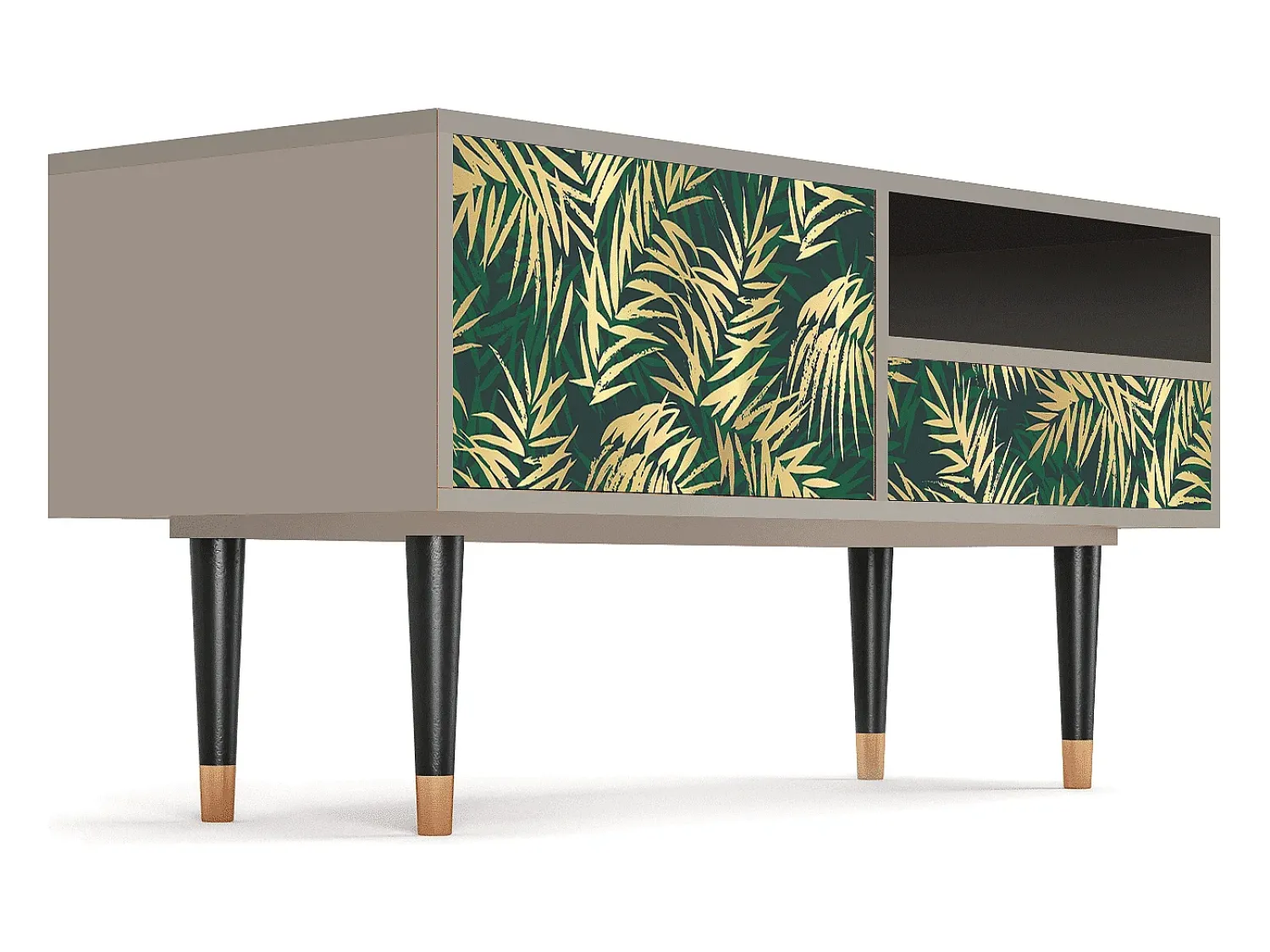 Mueble de TV - 115х59х48 cm - T3 - Sunny Palm Tree, Areia^ Móvel De Tv