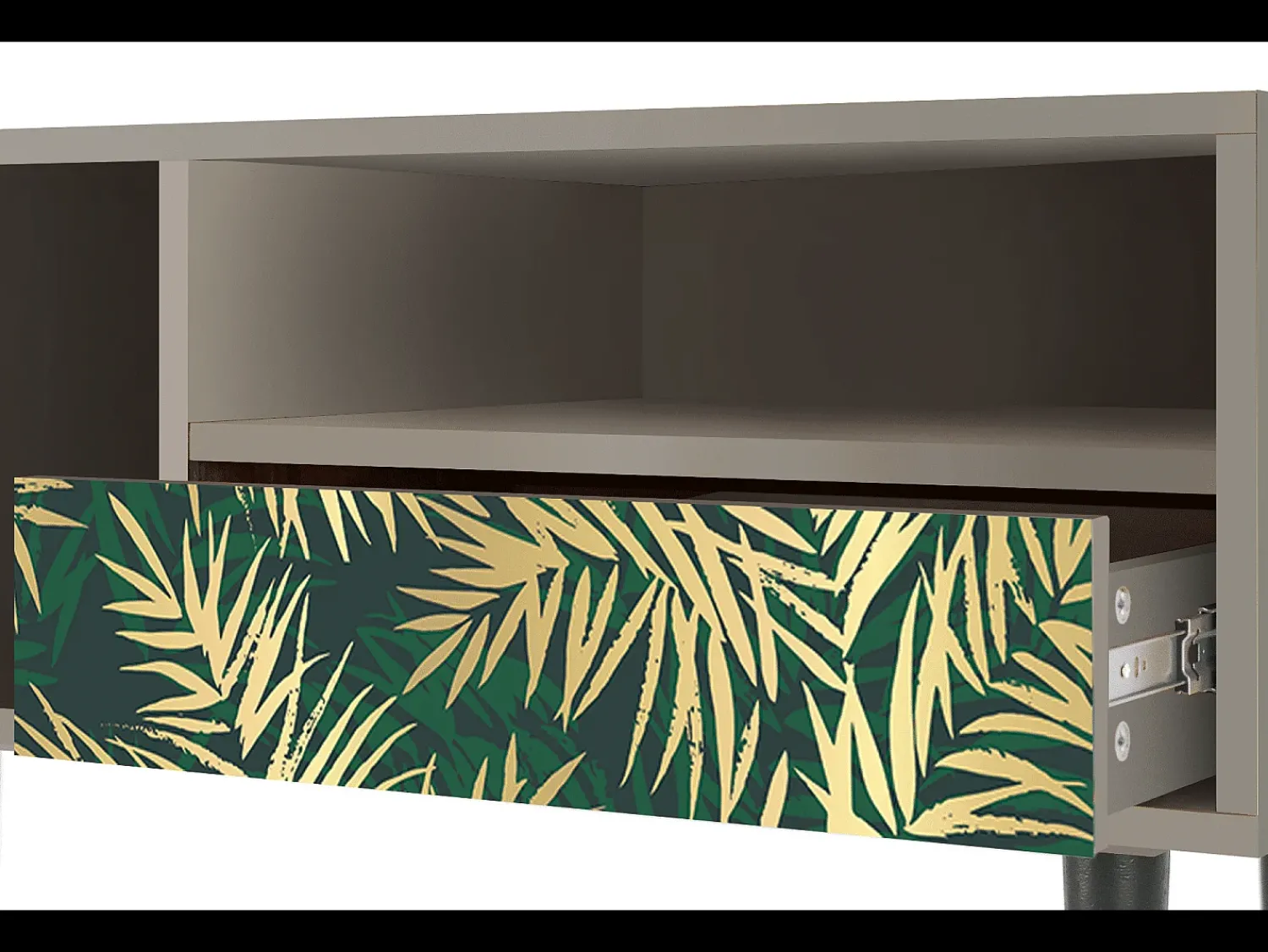 Mueble de TV - 115х59х48 cm - T3 - Sunny Palm Tree, Areia^ Móvel De Tv
