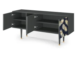 Discount Mueble de TV - 150х69х41 cm - T5 - Sunny Pineaple, Antracite Cinza antracite