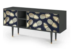 Discount Mueble de TV - 150х69х41 cm - T5 - Sunny Pineaple, Antracite Cinza antracite