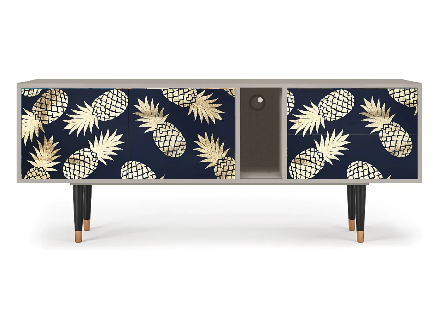 Best Mueble de TV - 170х69х48 cm - T1 - Sunny Pineaple, Areia Bege