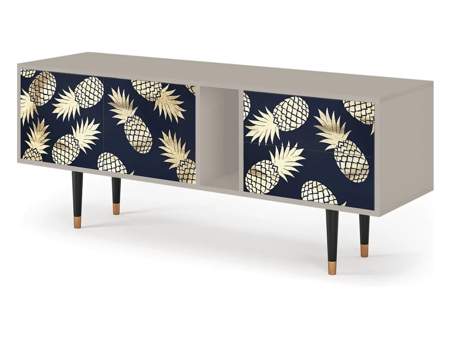 Best Mueble de TV - 170х69х48 cm - T1 - Sunny Pineaple, Areia Bege