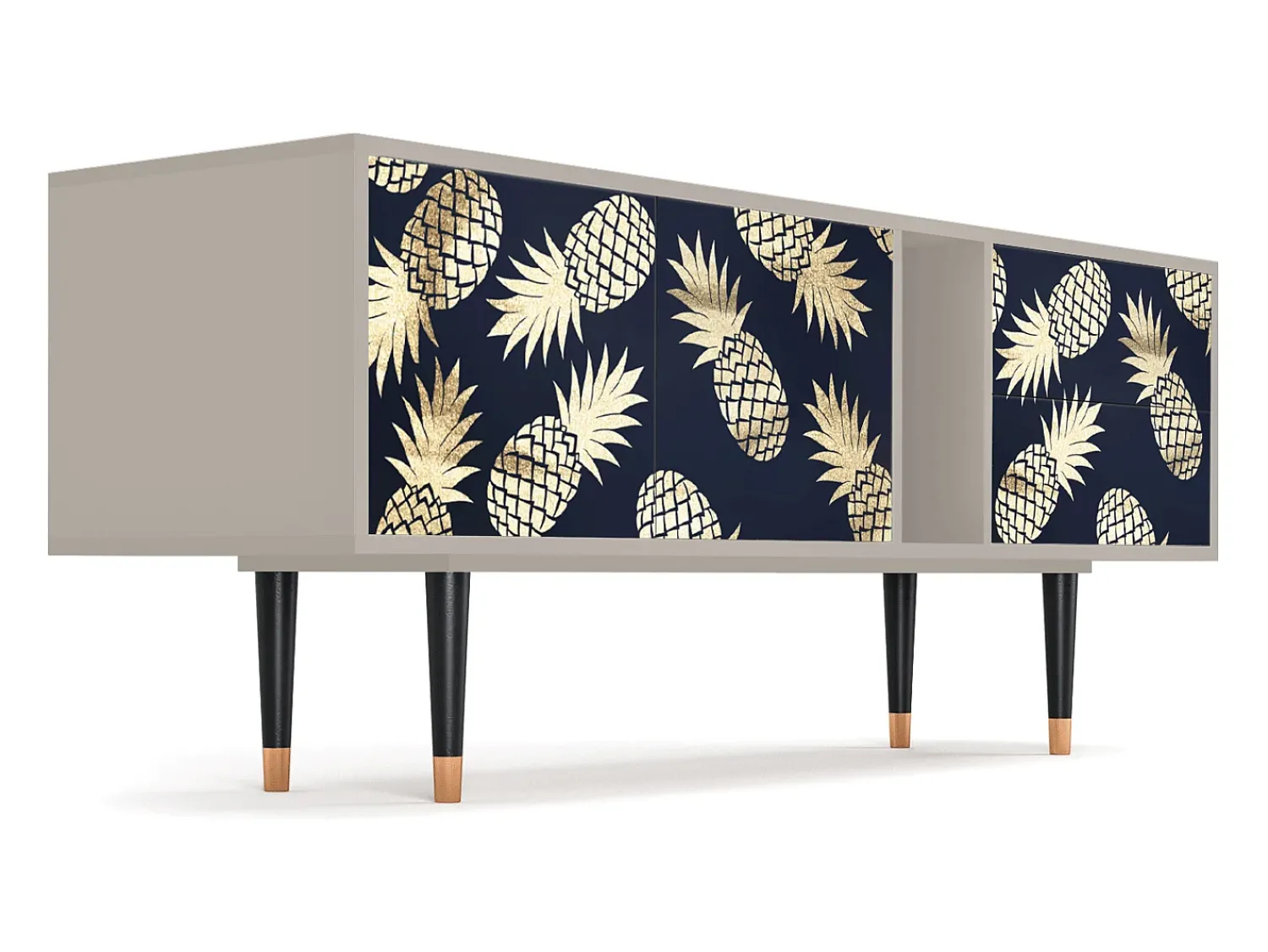 Best Mueble de TV - 170х69х48 cm - T1 - Sunny Pineaple, Areia Bege