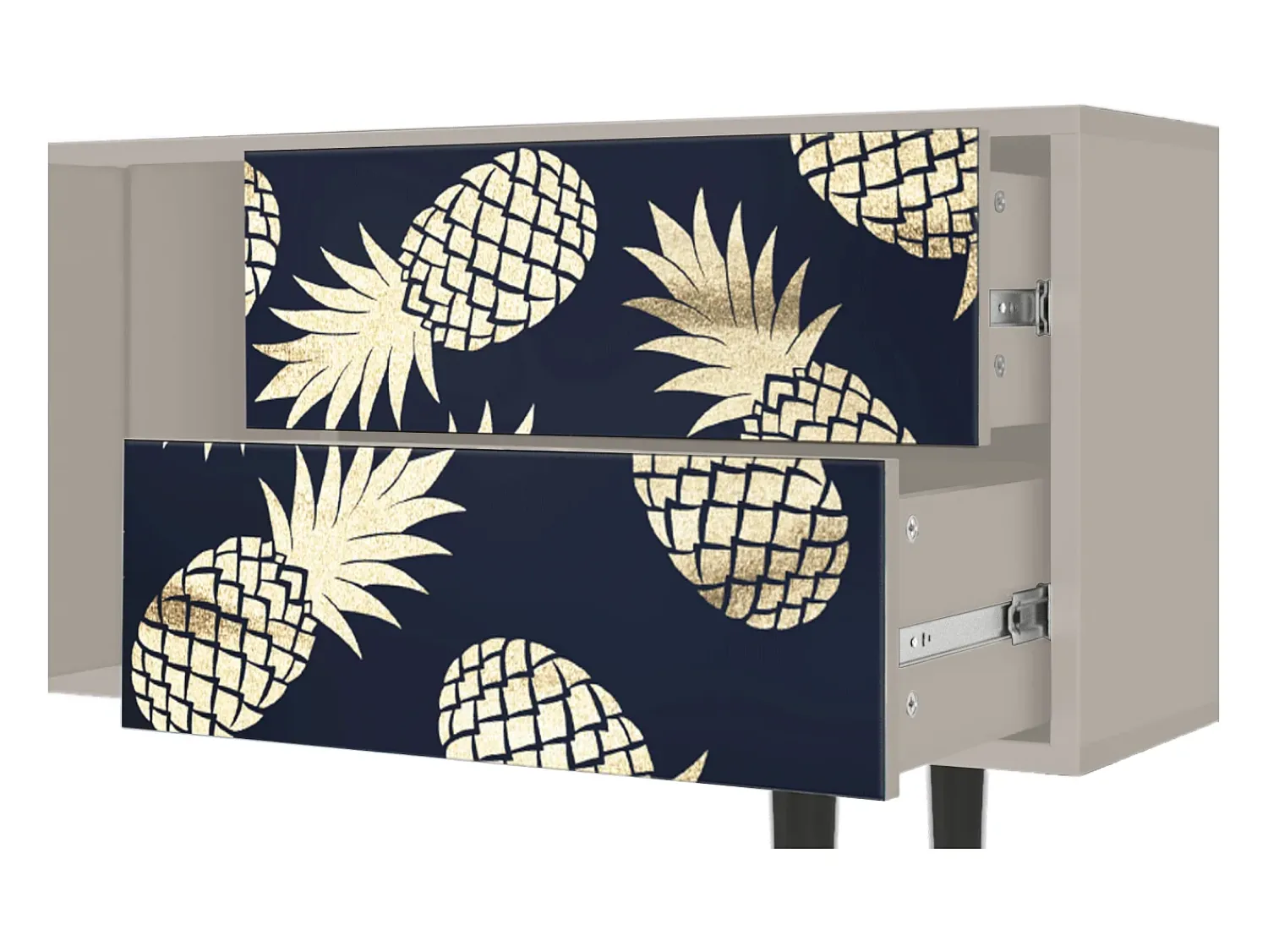 Best Mueble de TV - 170х69х48 cm - T1 - Sunny Pineaple, Areia Bege