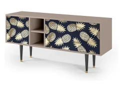 Móvel De Tv| Mueble de TV - 150х69х41 cm - T5 - Sunny Pineaple, Latte Bege