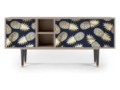 Móvel De Tv| Mueble de TV - 150х69х41 cm - T5 - Sunny Pineaple, Latte Bege