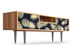 Móvel De Tv| Mueble de TV - 170х59х41 cm - T6 - Sunny Pineaple, Nogueira Castanho