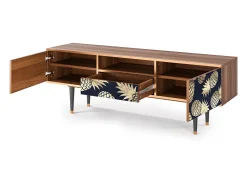 Móvel De Tv| Mueble de TV - 170х59х41 cm - T6 - Sunny Pineaple, Nogueira Castanho