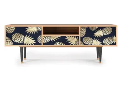 Móvel De Tv| Mueble de TV - 170х59х41 cm - T6 - Sunny Pineaple, Nogueira Castanho