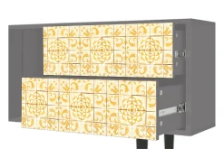 Mueble de TV - 170х69х48 cm - T1 - Sunshiny Tile, Cinza Cinzento