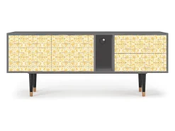 Mueble de TV - 170х69х48 cm - T1 - Sunshiny Tile, Cinza Cinzento