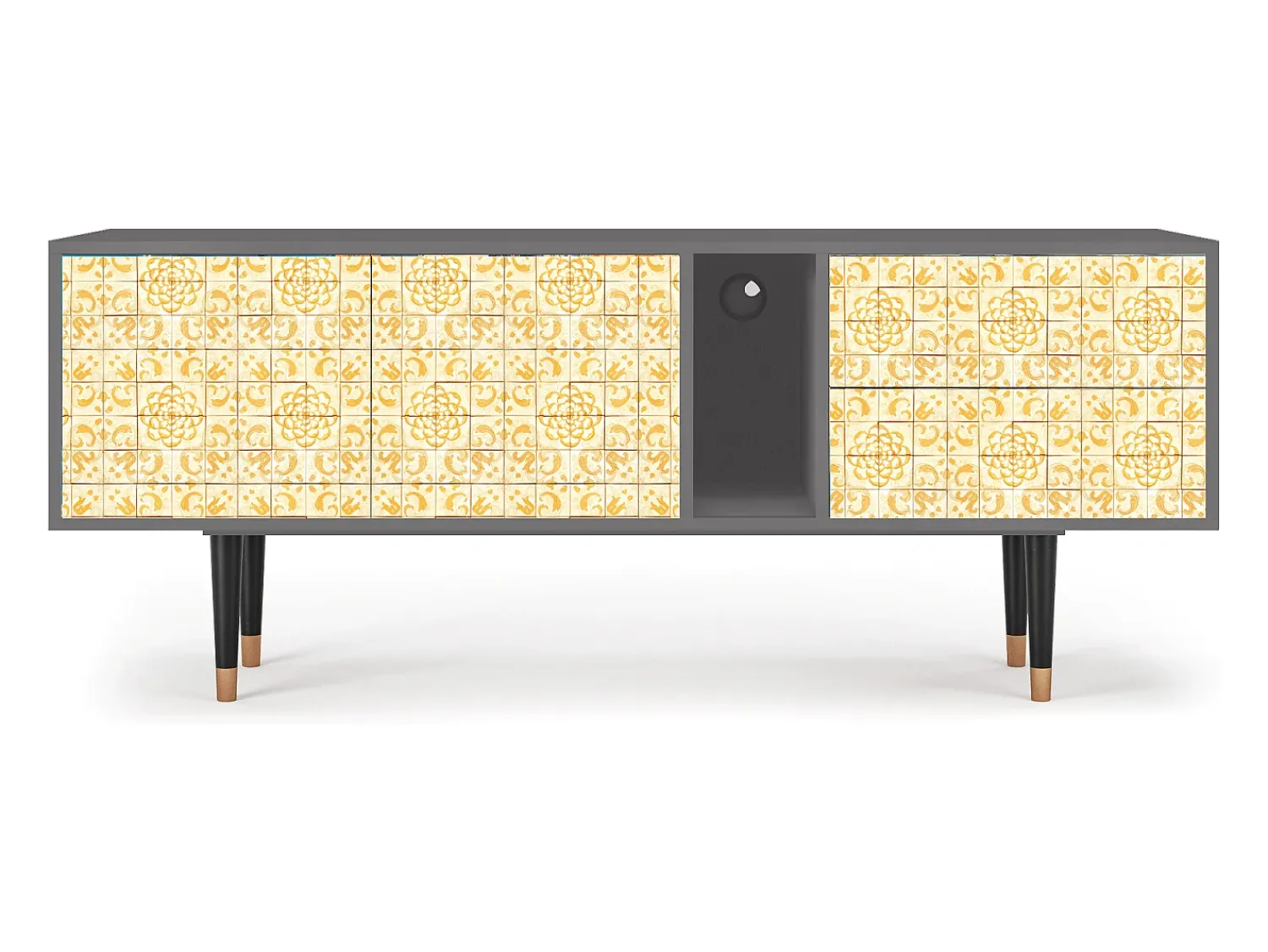 Mueble de TV - 170х69х48 cm - T1 - Sunshiny Tile, Cinza Cinzento