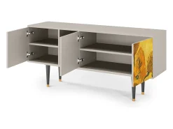 Mueble de TV - 150х69х41 cm - T5 - Sunflowers, Areia^ Móvel De Tv