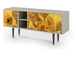 Mueble de TV - 150х69х41 cm - T5 - Sunflowers, Areia^ Móvel De Tv