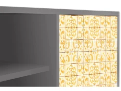 Móvel De Tv* Mueble de TV - 170х69х48 cm - T2 - Sunshiny Tile, Cinza Cinzento