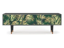 Móvel De Tv* Mueble de TV - 170х59х48 cm - T4 - Sunny Palm Tree, Antracite Cinza antracite