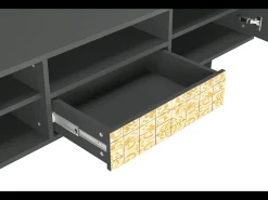 Sale Mueble de TV - 170х59х41 cm - T6 - Sunshiny Tile, Antracite Cinza antracite