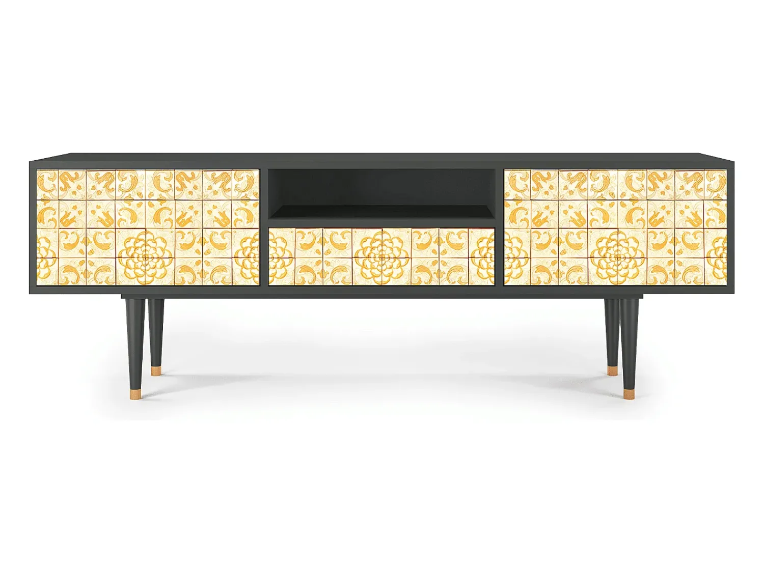 Sale Mueble de TV - 170х59х41 cm - T6 - Sunshiny Tile, Antracite Cinza antracite