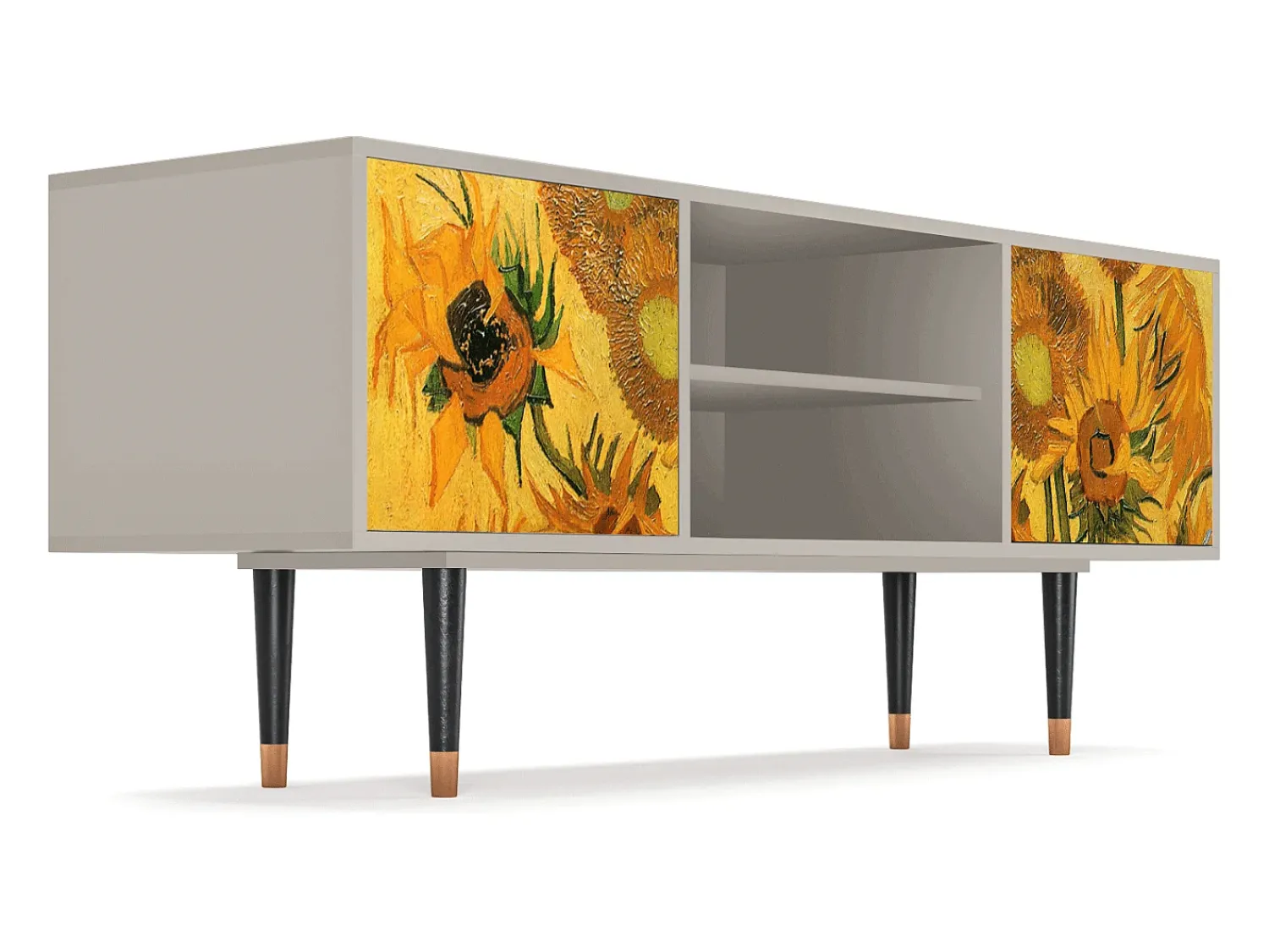Mueble de TV - 170х69х48 cm - T2 - Sunflowers, Areia^ Móvel De Tv