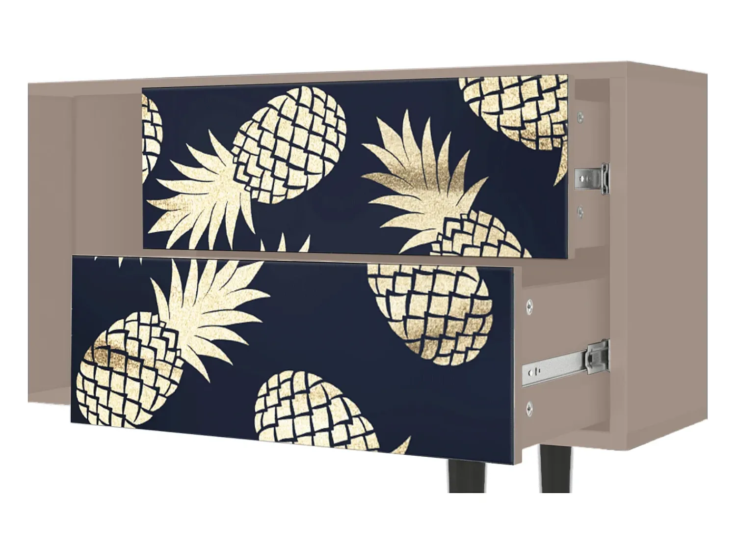 Móvel De Tv* Mueble de TV - 170х69х48 cm - T1 - Sunny Pineaple, Latte Bege
