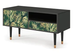 Mueble de TV - 115х59х48 cm - T3 - Sunny Palm Tree, Antracite^ Móvel De Tv