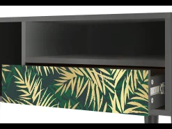 Mueble de TV - 115х59х48 cm - T3 - Sunny Palm Tree, Antracite^ Móvel De Tv
