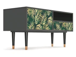 Mueble de TV - 115х59х48 cm - T3 - Sunny Palm Tree, Antracite^ Móvel De Tv