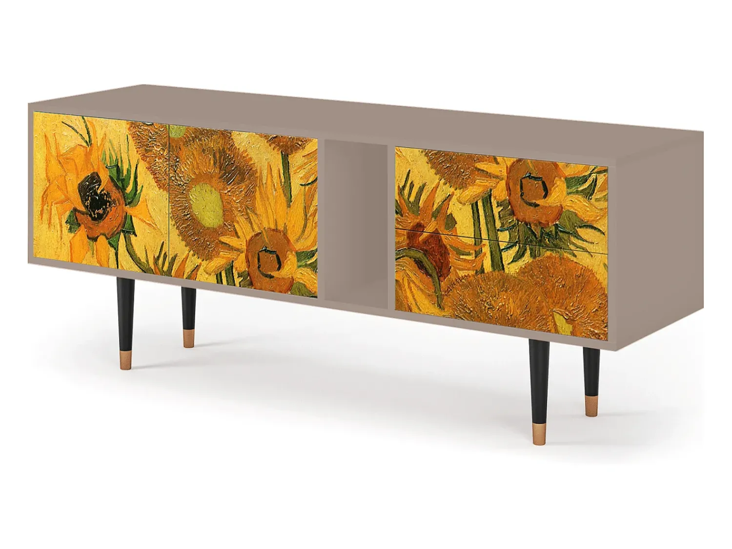 Mueble de TV - 170х69х48 cm - T1 - Sunflowers, Latte^ Móvel De Tv