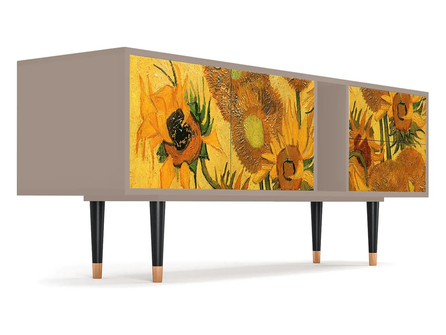 Mueble de TV - 170х69х48 cm - T1 - Sunflowers, Latte^ Móvel De Tv