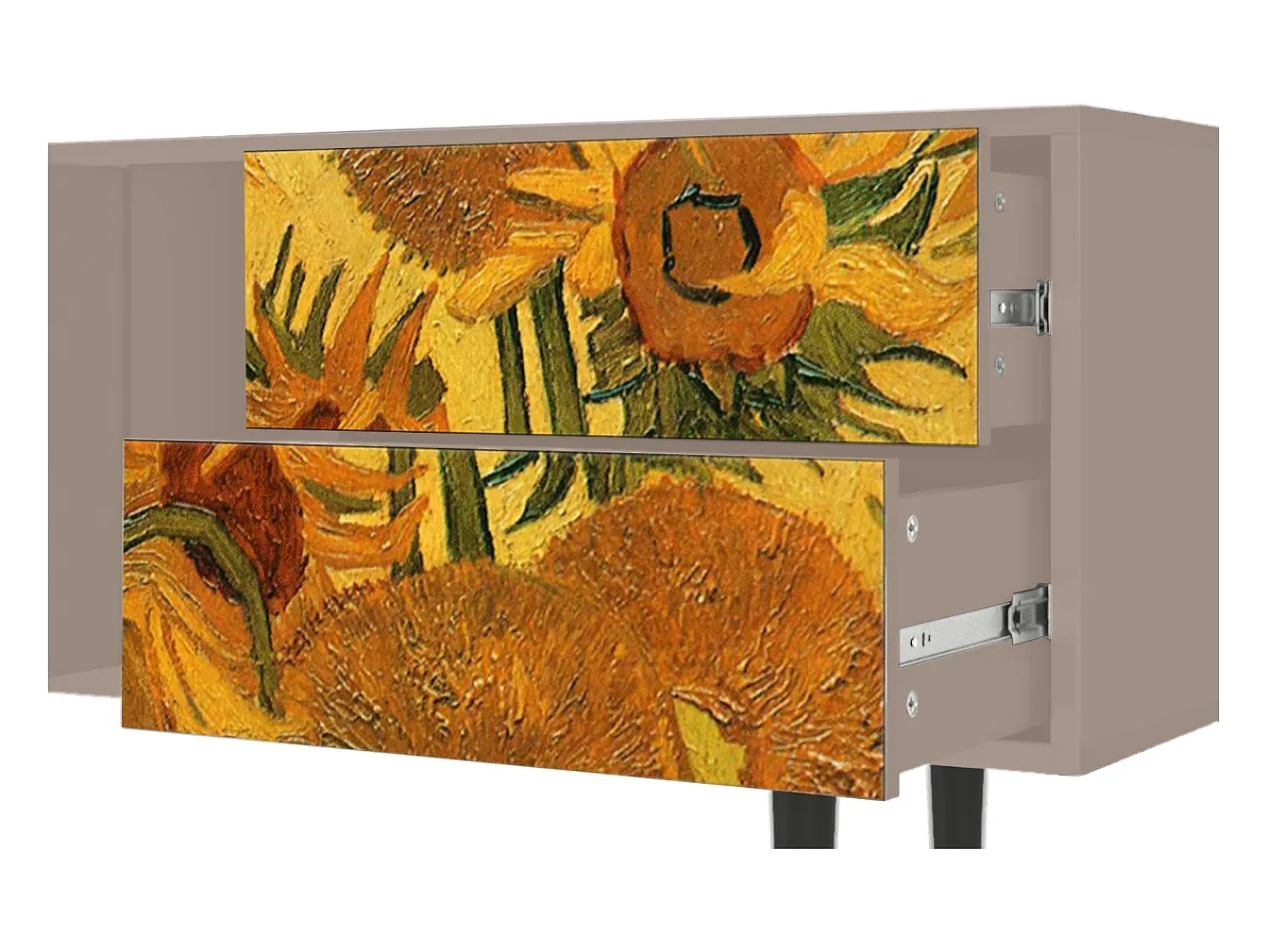 Mueble de TV - 170х69х48 cm - T1 - Sunflowers, Latte^ Móvel De Tv