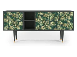Mueble de TV - 150х69х41 cm - T5 - Sunny Palm Tree, Antracite^ Móvel De Tv